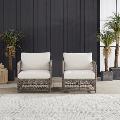 Granite Bay 2-Piece Wicker Outdoor Chair Set - 2 Chairs