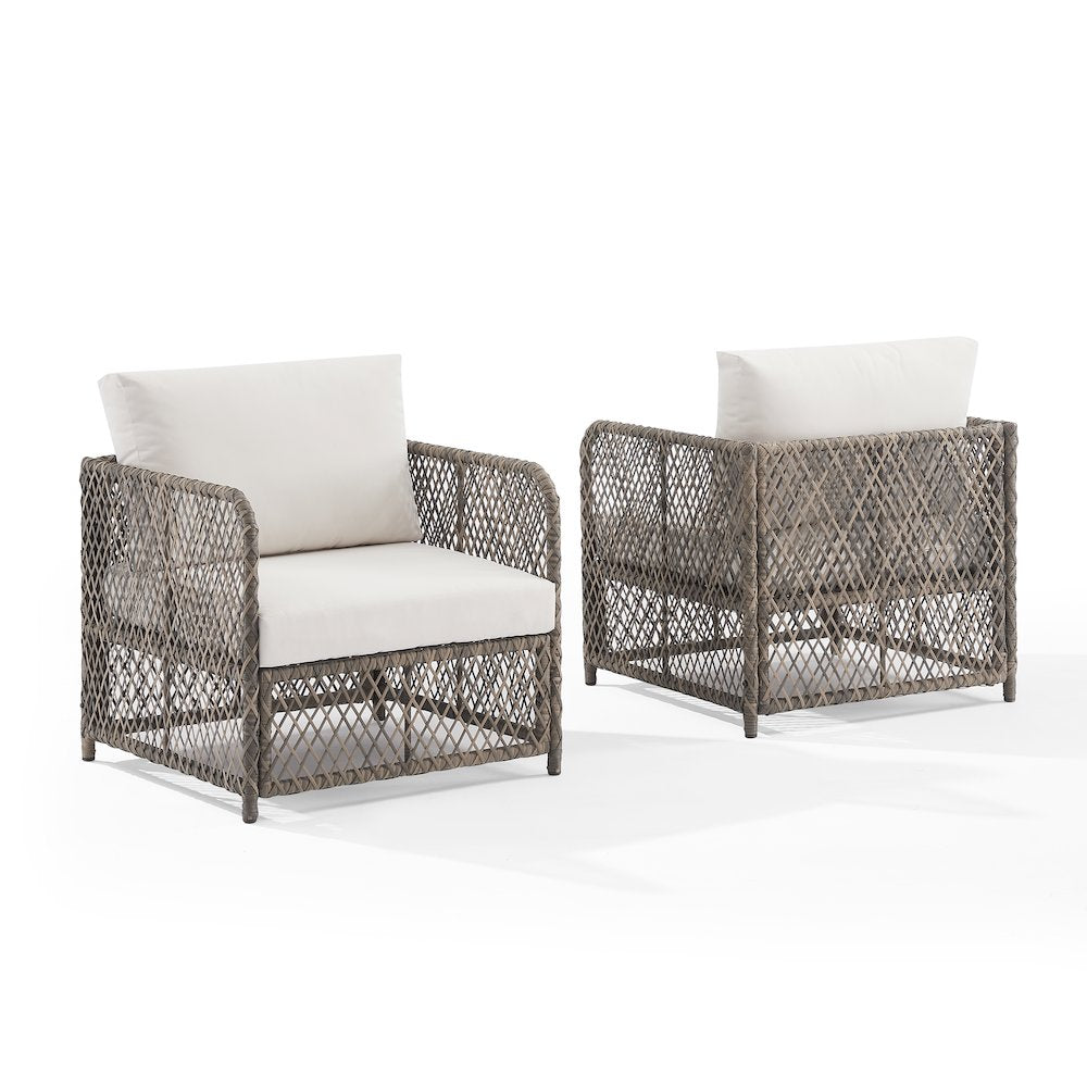 Granite Bay 2-Piece Wicker Outdoor Chair Set - 2 Chairs