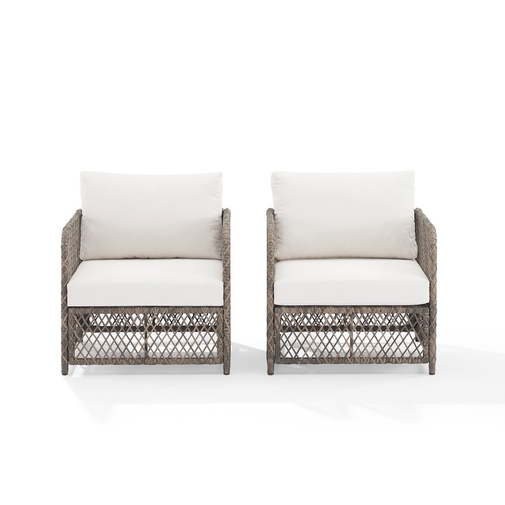 Granite Bay 2-Piece Wicker Outdoor Chair Set - 2 Chairs