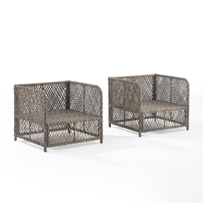 Granite Bay 2-Piece Wicker Outdoor Chair Set - 2 Chairs