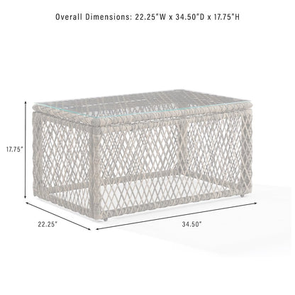 Granite Bay Wicker Outdoor Coffee Table