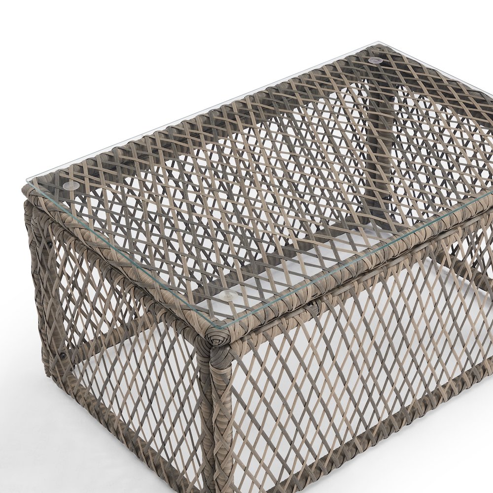 Granite Bay Wicker Outdoor Coffee Table