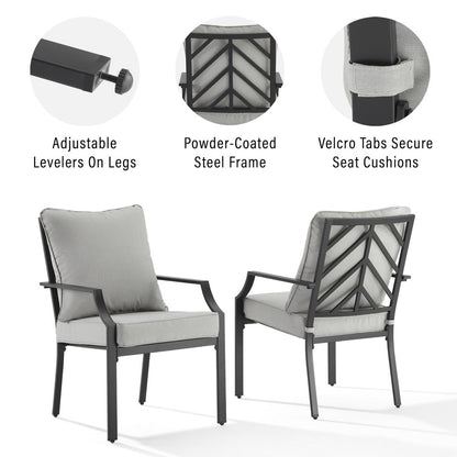Otto 2Pc Outdoor Dining Chair Set - 2 Chairs