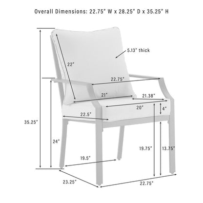 Otto 2Pc Outdoor Dining Chair Set - 2 Chairs
