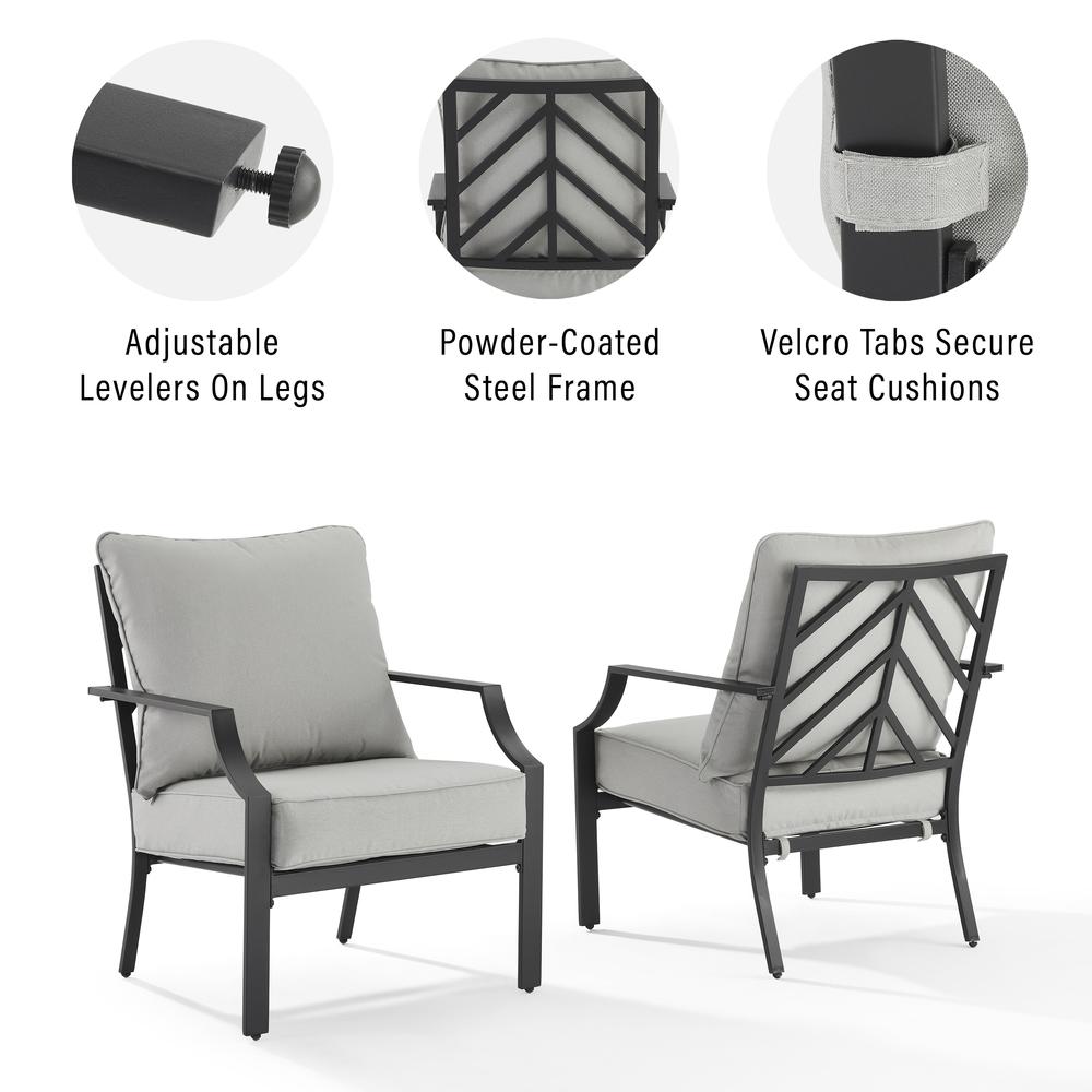Otto 2Pc Outdoor Chair Set - 2 Armchairs