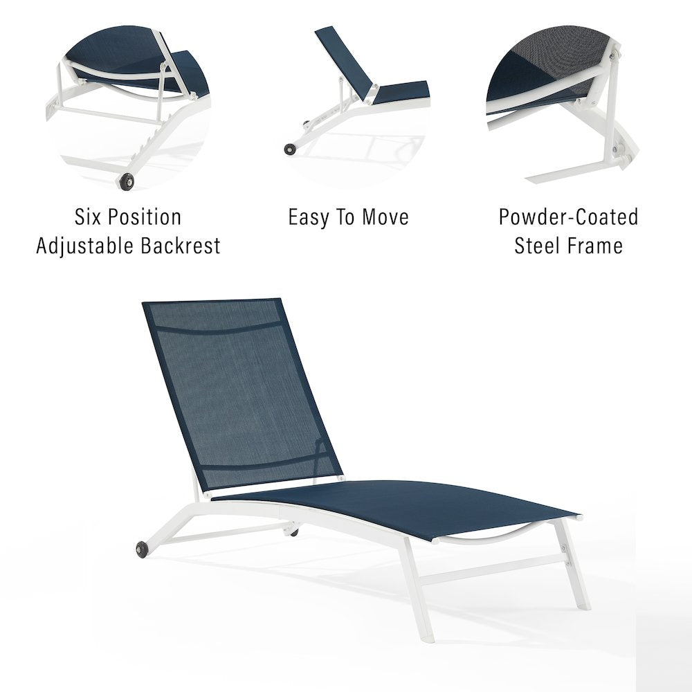 Weaver Outdoor Chaise Lounge