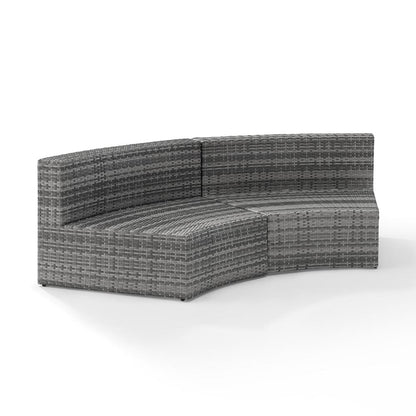 Catalina Wicker Round Outdoor Sectional Sofa