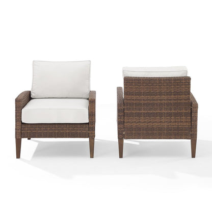 Capella 2Pc Wicker Outdoor Chair Set - 2 Armchairs