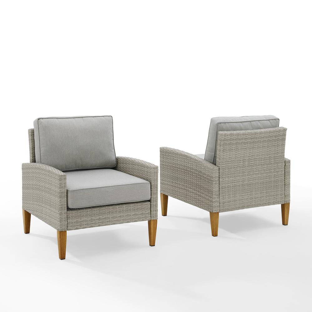 Capella 2Pc Wicker Outdoor Chair Set - 2 Armchairs