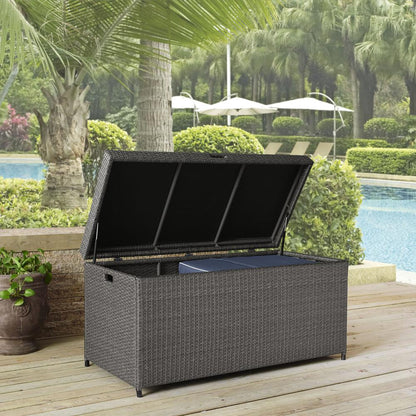 Palm Harbor Wicker Outdoor Storage Box