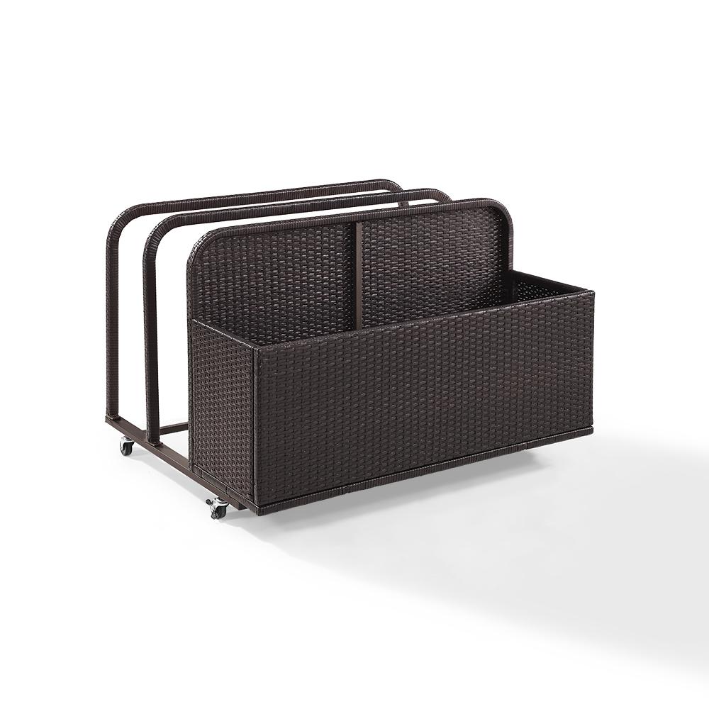 Palm Harbor Wicker Outdoor Storage Pool Caddy