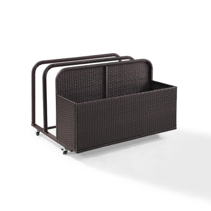 Palm Harbor Wicker Outdoor Storage Pool Caddy