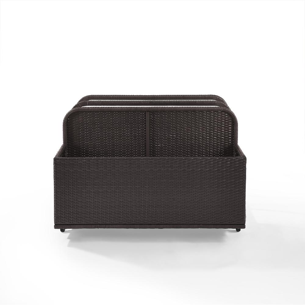 Palm Harbor Wicker Outdoor Storage Pool Caddy