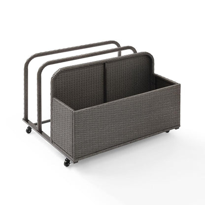 Palm Harbor Wicker Outdoor Storage Pool Caddy