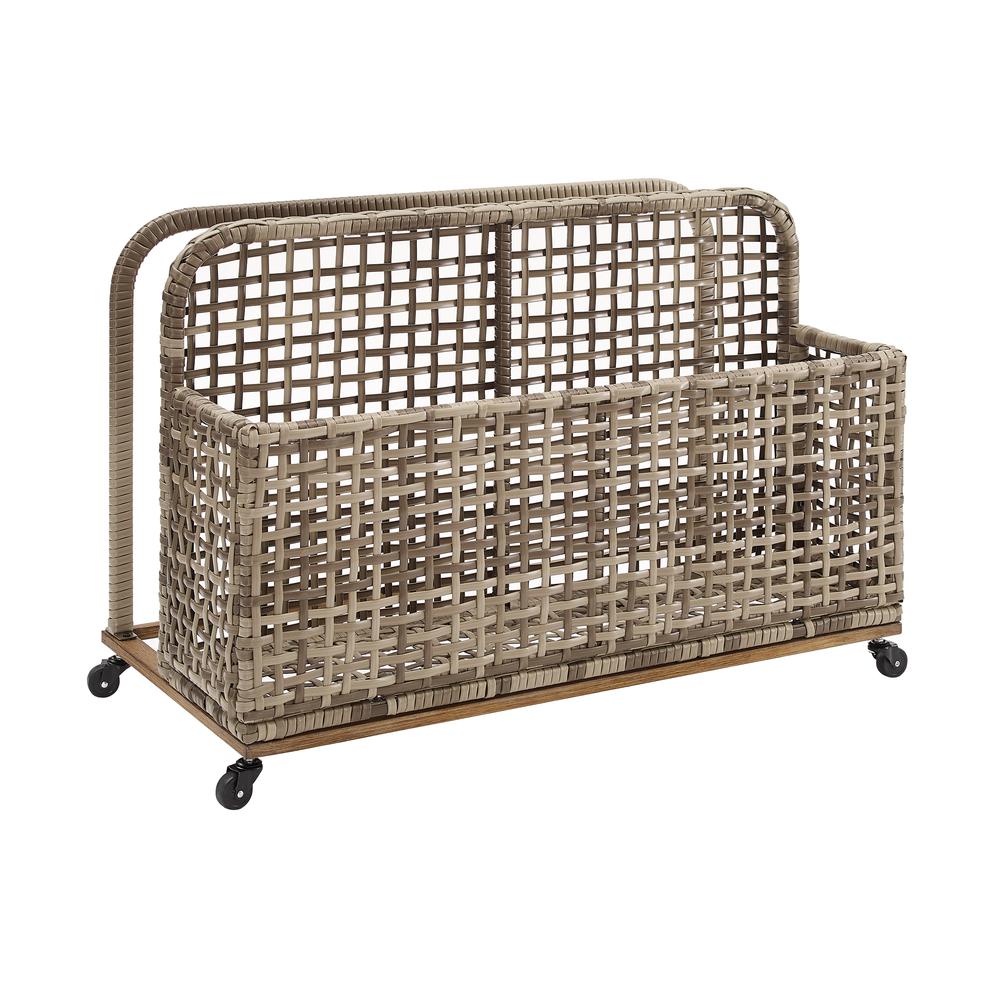 Ridley Wicker Outdoor Storage Pool Caddy