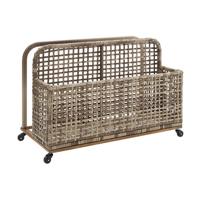 Ridley Wicker Outdoor Storage Pool Caddy