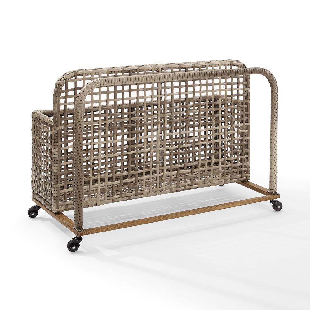 Ridley Wicker Outdoor Storage Pool Caddy