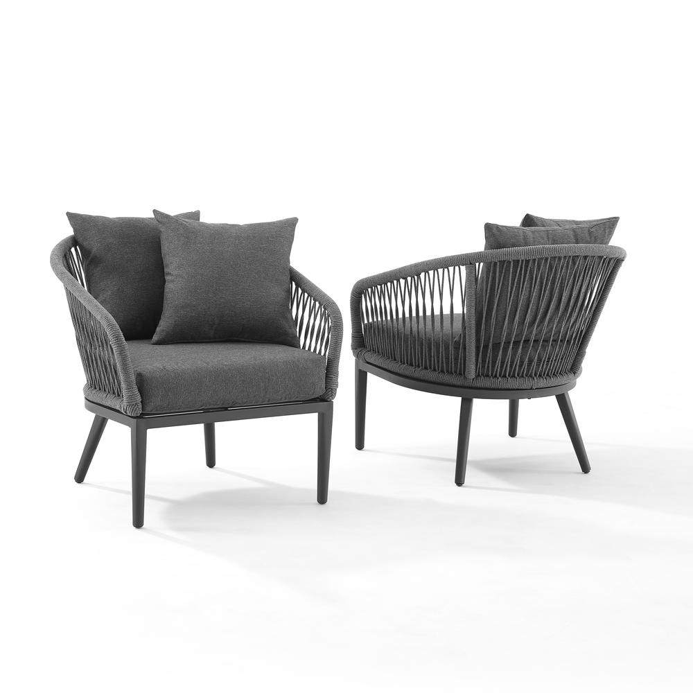 Dover 2Pc Indoor Outdoor Chair Set - 2 Armchairs