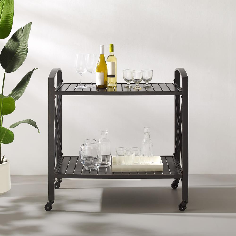 Kaplan Metal Outdoor Bar Cart