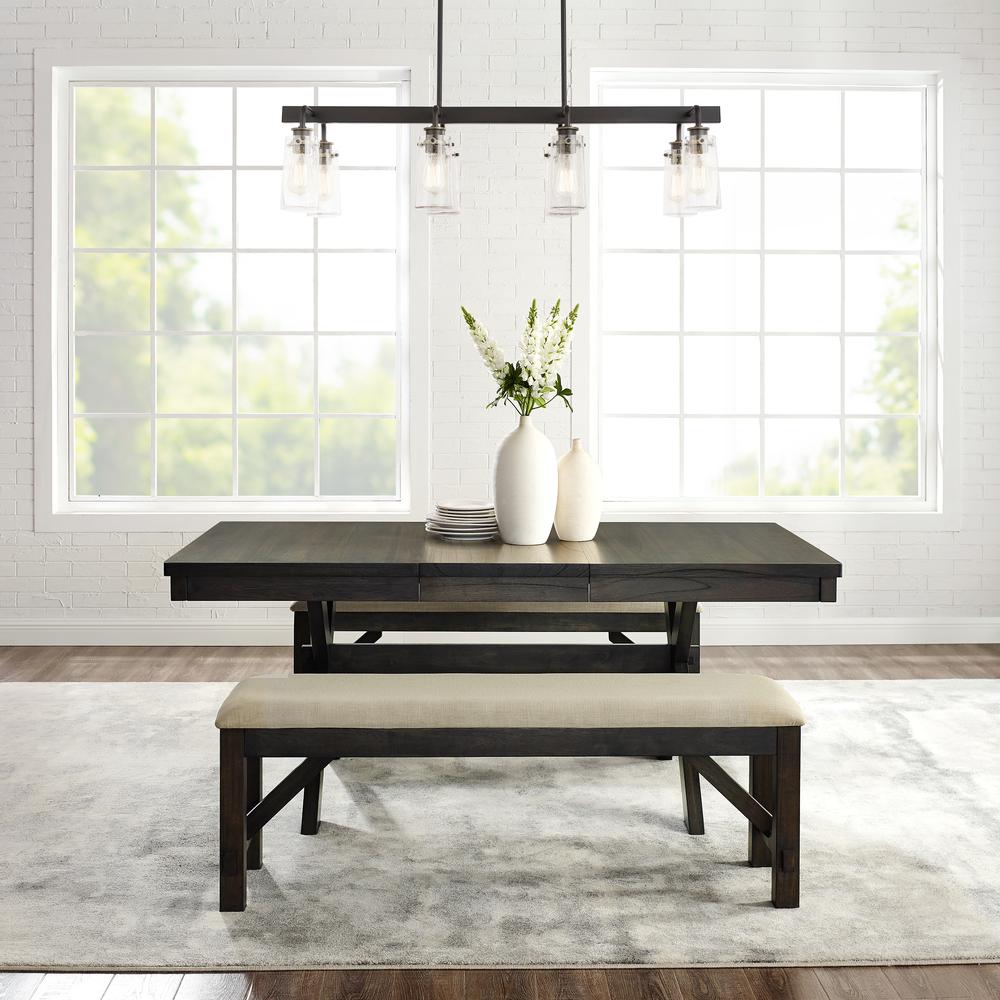 Hayden 3-Piece Dining Table Set For 6 - Table & 2 Benches