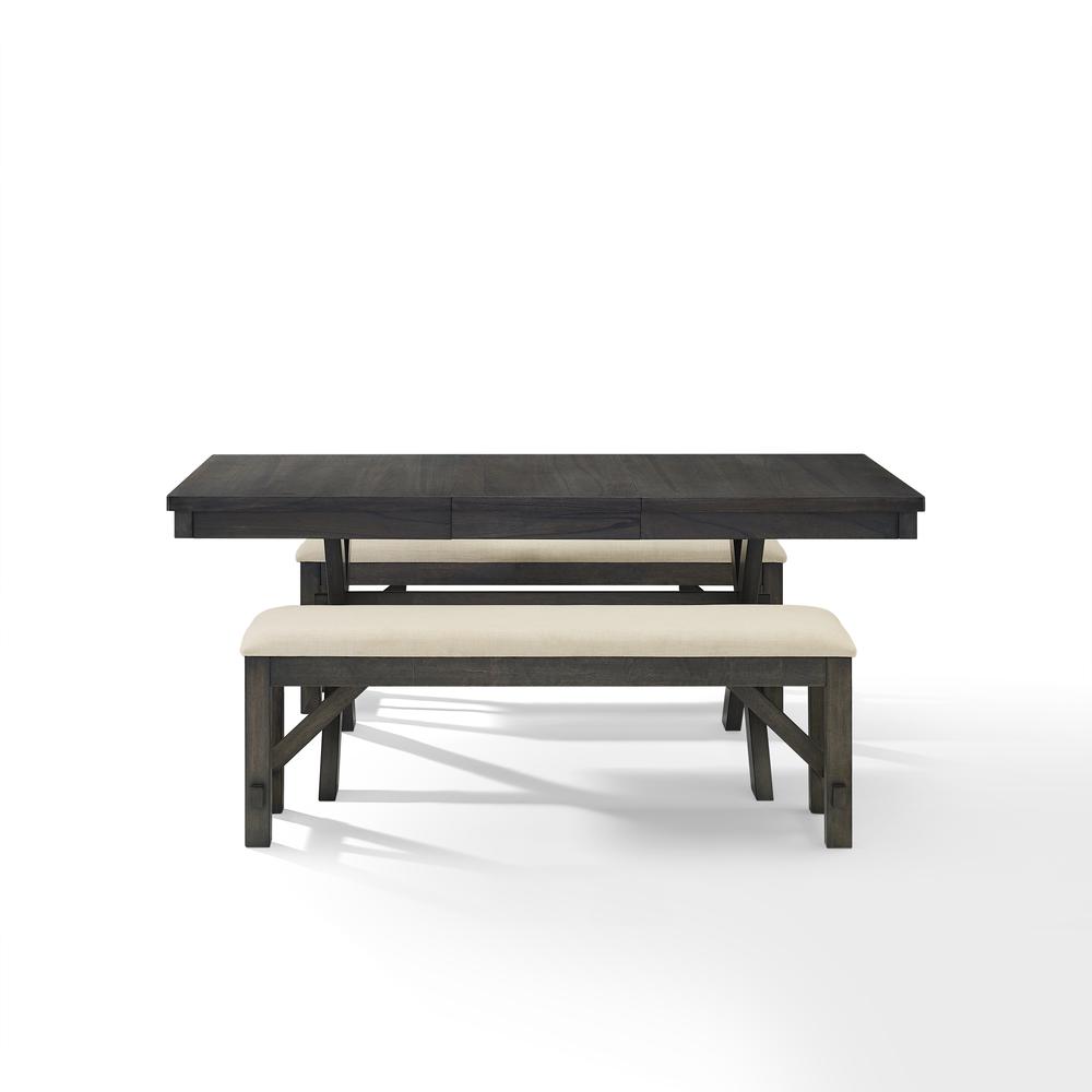 Hayden 3-Piece Dining Table Set For 6 - Table & 2 Benches