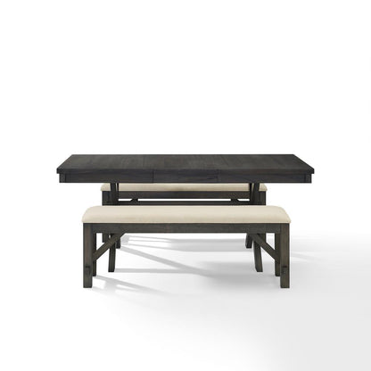 Hayden 3-Piece Dining Table Set For 6 - Table & 2 Benches
