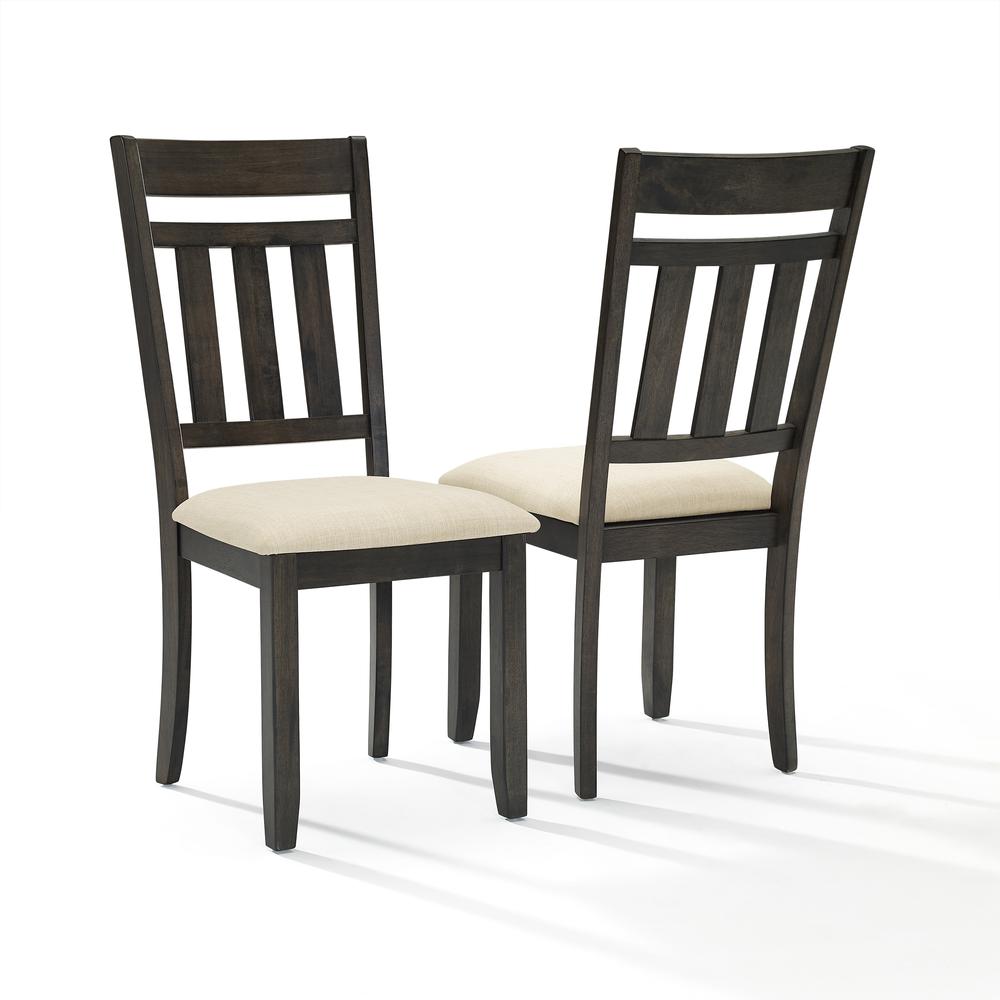 Hayden 4-Piece Dining Table Set For 5 - Table, Bench, & 2 Slat Back Chairs