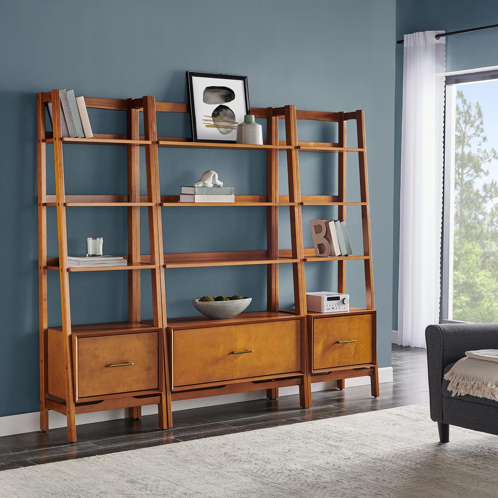 Landon 3-Piece Etagere Bookcase Set - Large Etagere & 2 Small Etageres