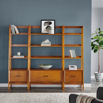 Landon 3-Piece Etagere Bookcase Set - Large Etagere & 2 Small Etageres