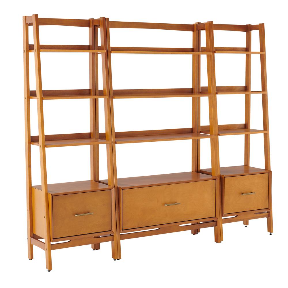 Landon 3-Piece Etagere Bookcase Set - Large Etagere & 2 Small Etageres