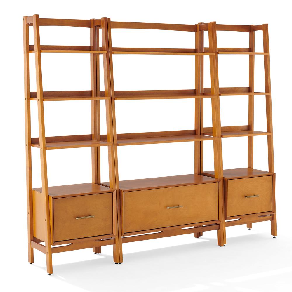 Landon 3-Piece Etagere Bookcase Set - Large Etagere & 2 Small Etageres