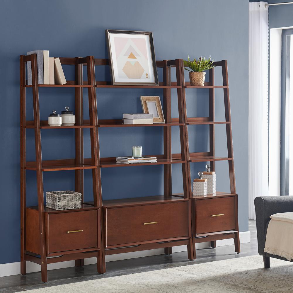 Landon 3-Piece Etagere Bookcase Set - Large Etagere & 2 Small Etageres