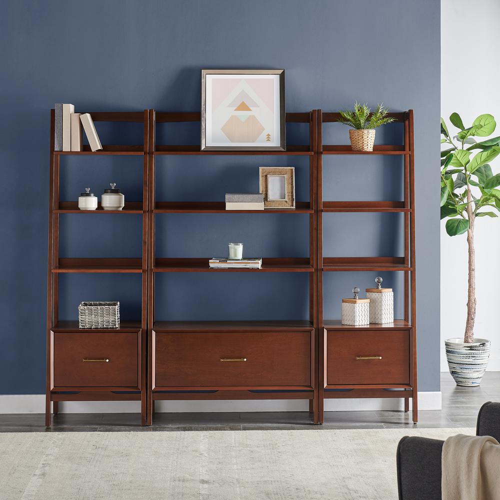Landon 3-Piece Etagere Bookcase Set - Large Etagere & 2 Small Etageres