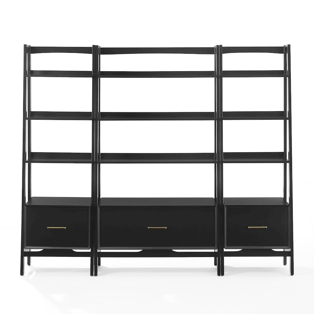 Landon 3-Piece Etagere Bookcase Set - Large Etagere & 2 Small Etageres