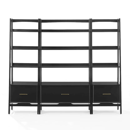 Landon 3-Piece Etagere Bookcase Set - Large Etagere & 2 Small Etageres