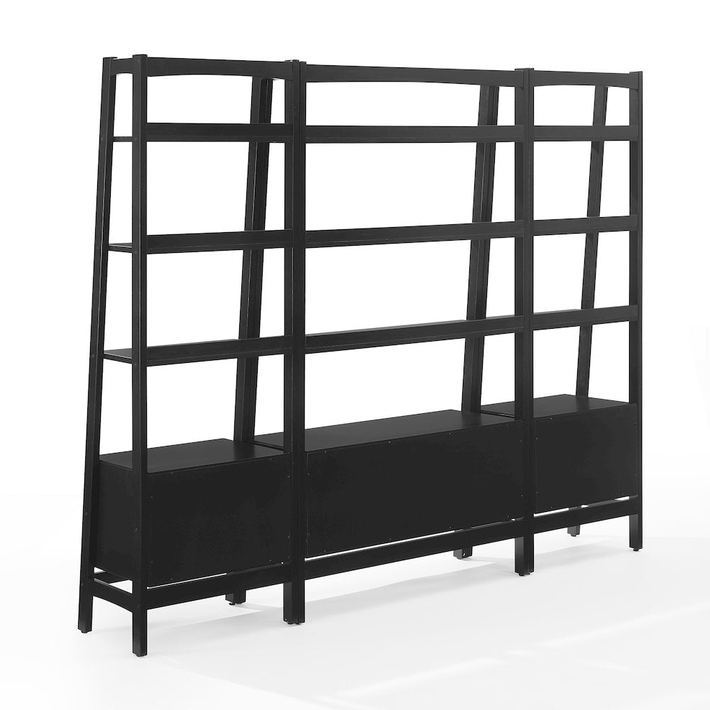 Landon 3-Piece Etagere Bookcase Set - Large Etagere & 2 Small Etageres