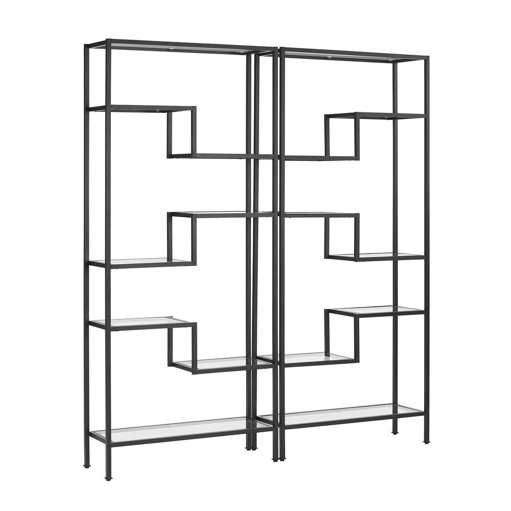Sloane 2-Piece Etagere Bookcase Set - 2 Etageres