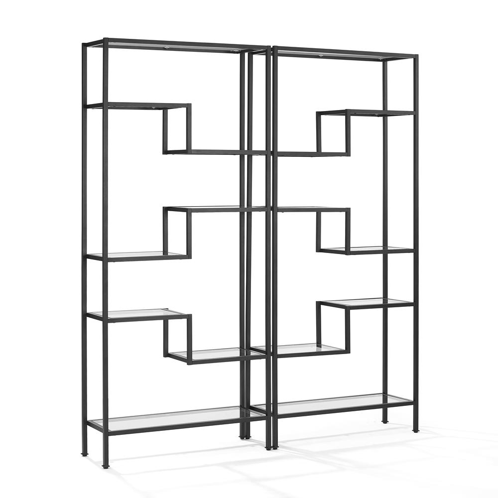 Sloane 2-Piece Etagere Bookcase Set - 2 Etageres