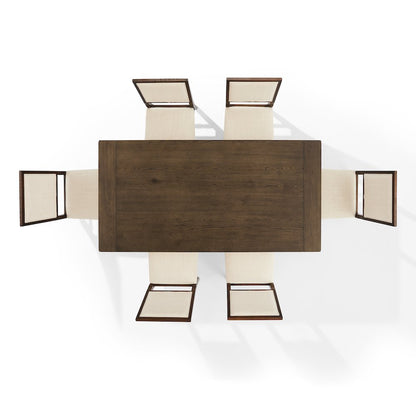Joanna 7-Piece Dining Table Set For 6 - Table & 6 Upholstered Back Chairs