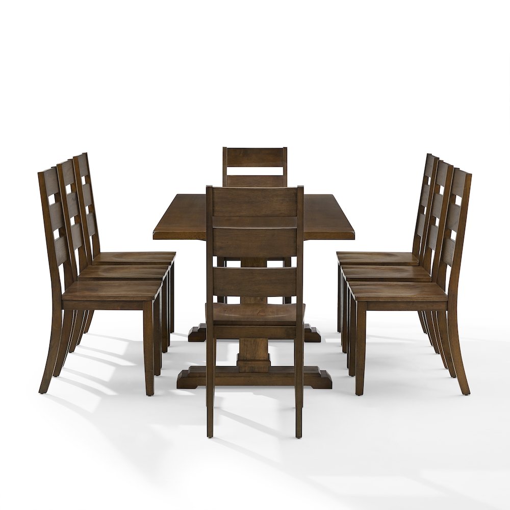 Joanna 9-Piece Dining Table Set For 8 - Table & 8 Ladder-Back Chairs