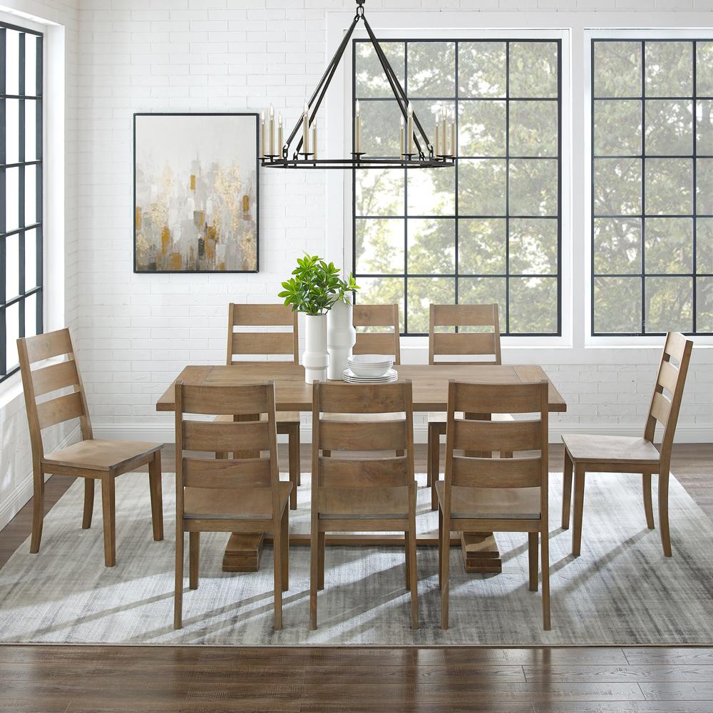 Joanna 9-Piece Dining Table Set For 8 - Table & 8 Ladder-Back Chairs