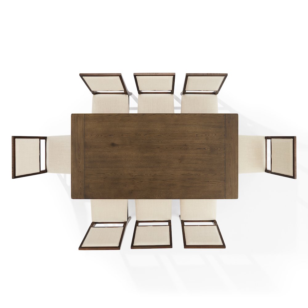 Joanna 9-Piece Dining Table Set For 8 - Table & 8 Upholstered Back Chairs