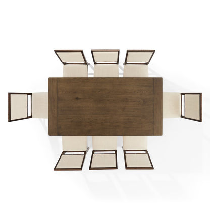 Joanna 9-Piece Dining Table Set For 8 - Table & 8 Upholstered Back Chairs