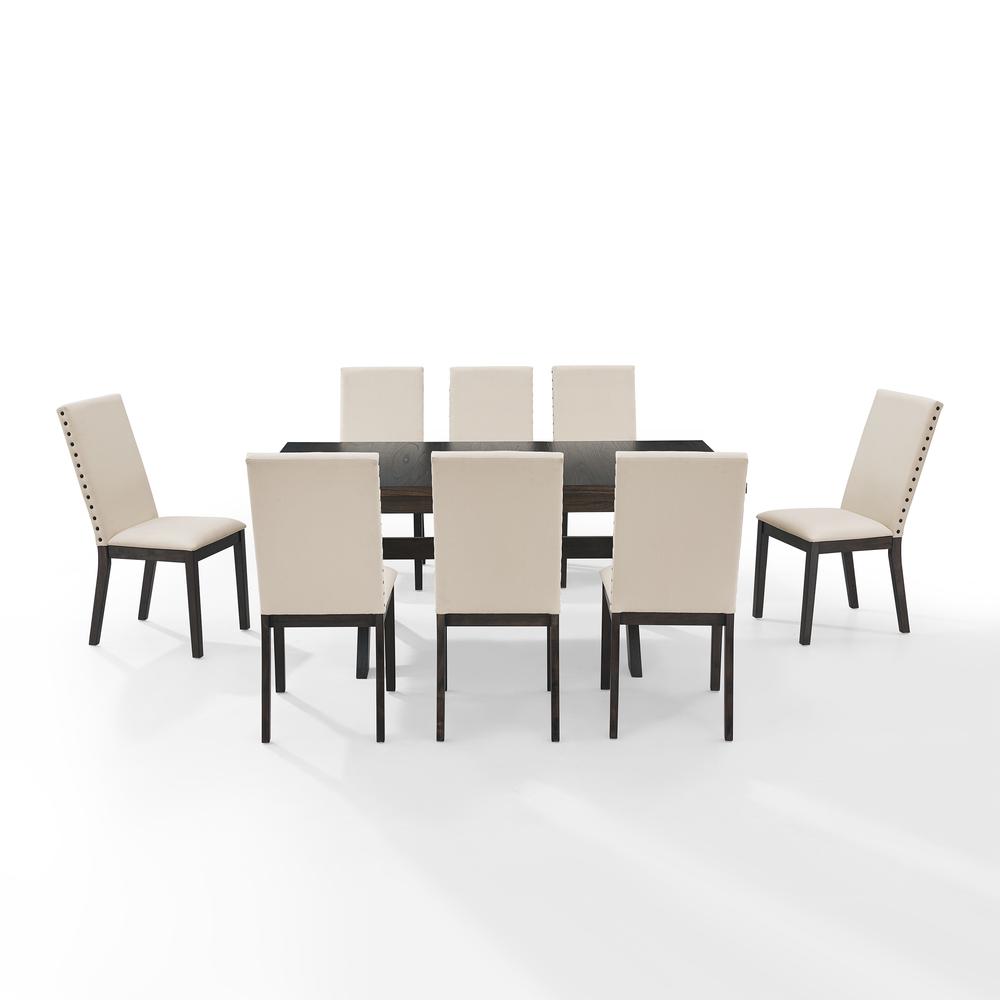 Hayden 9-Piece Dining Table Set For 8 - Table & 8 Upholstered Chairs