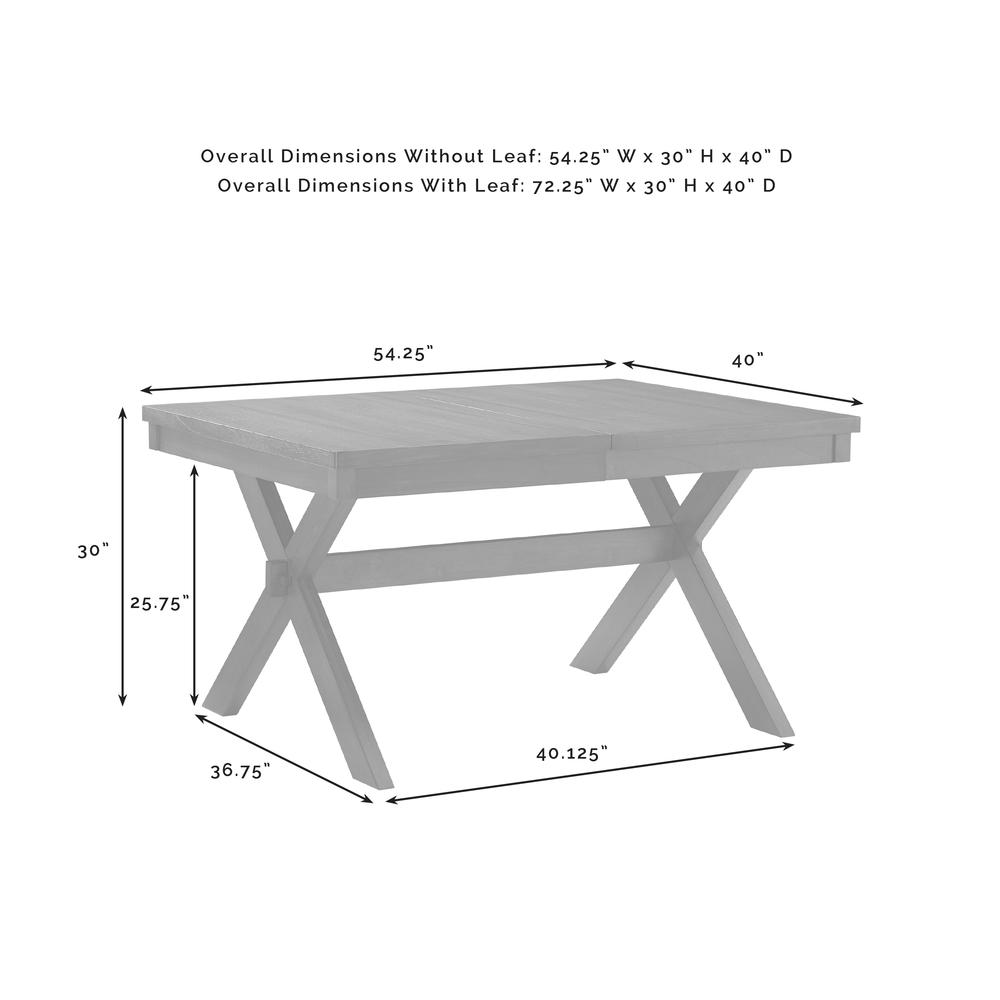Hayden 6-Piece Dining Table Set For 7 - Table, Bench, & 4 Upholstered Chairs