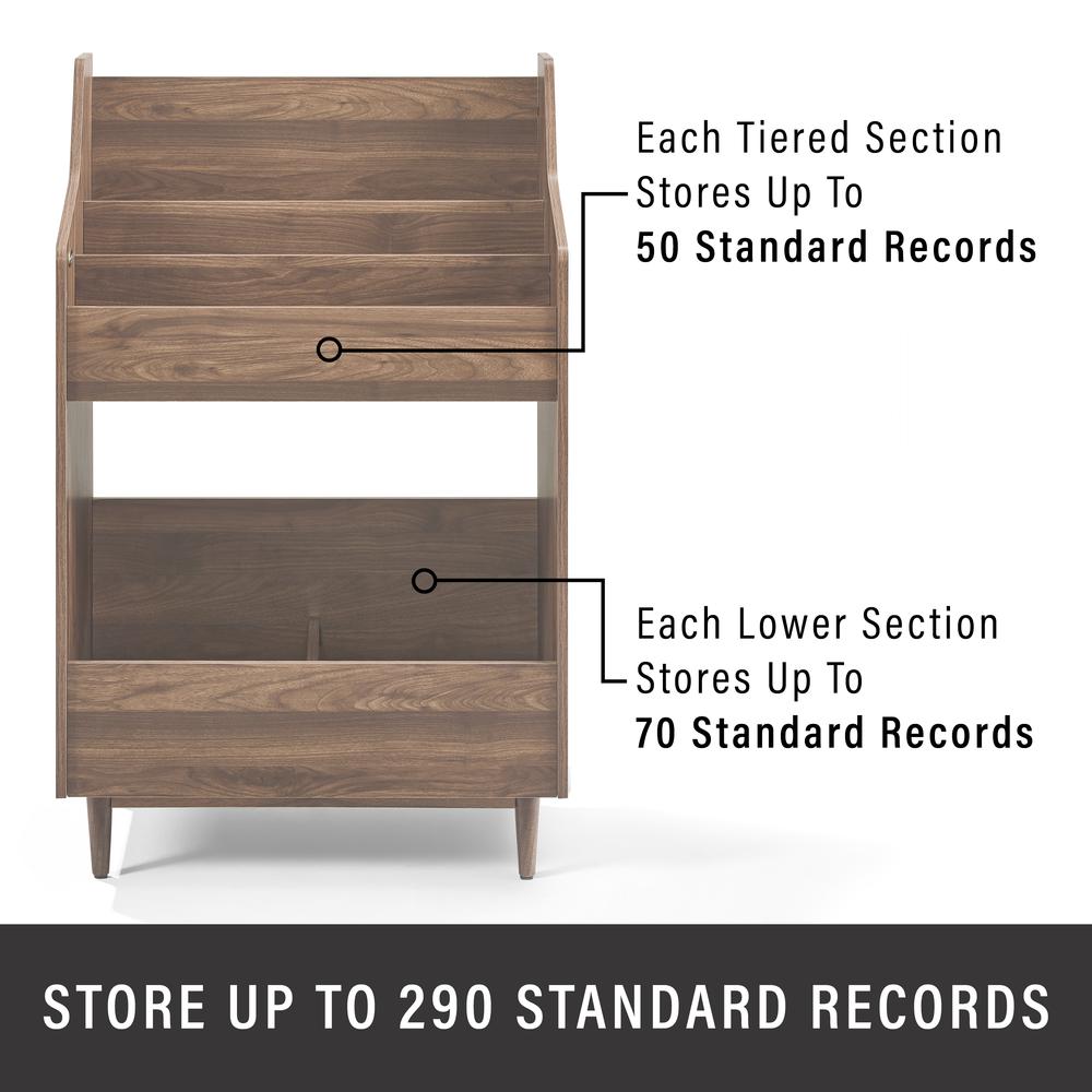Liam 2-Pcs Record Player Stand And Vinyl Storage Set