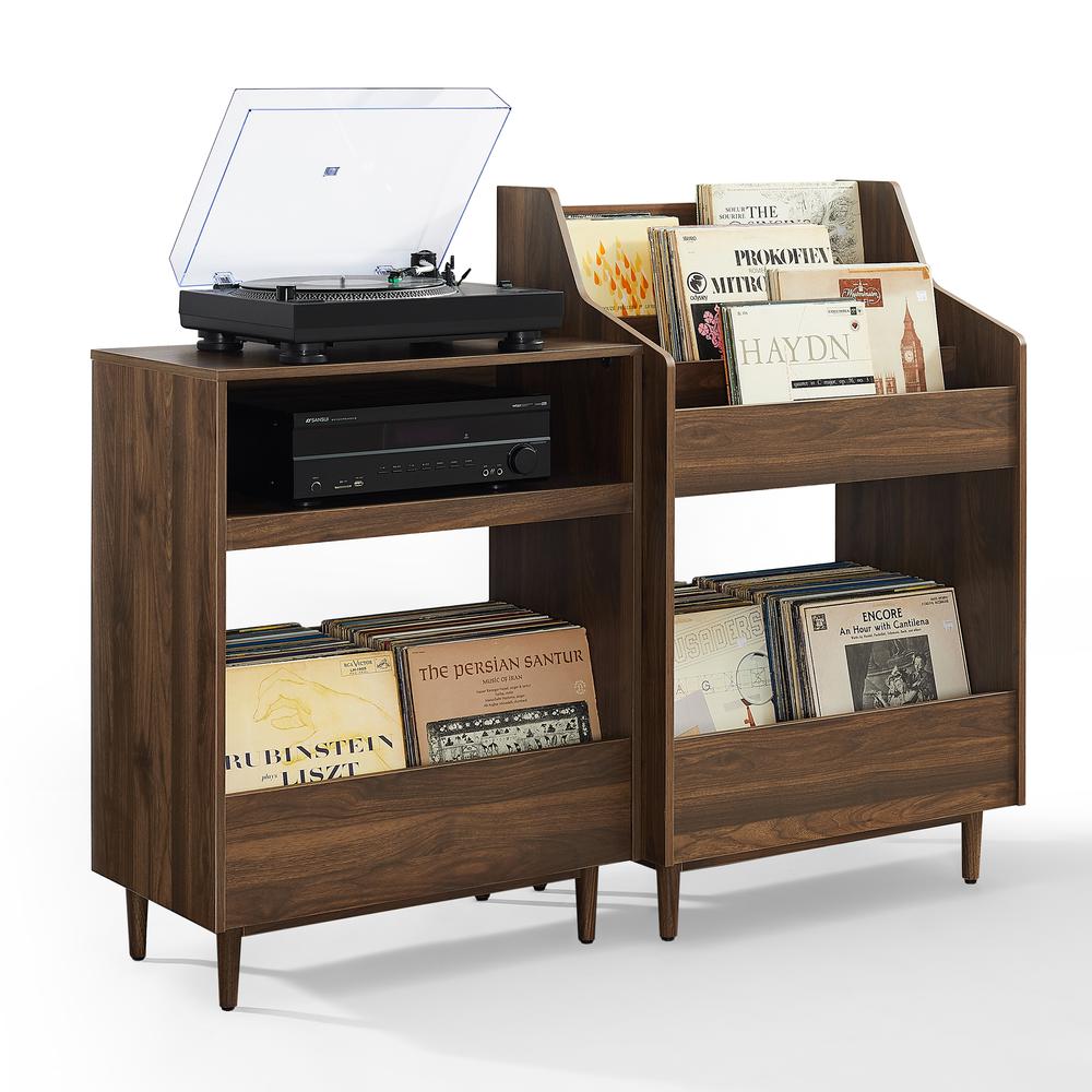 Liam 2-Pcs Record Player Stand And Vinyl Storage Set