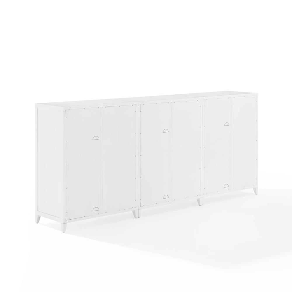 Milo 3-Piece Media Sideboard Cabinet Set - 3 Storage Pantries