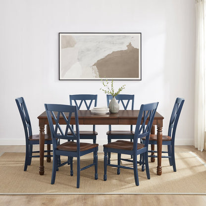 Shelby 7-Piece Dining Table Set For 6 - Table & 6 Chairs