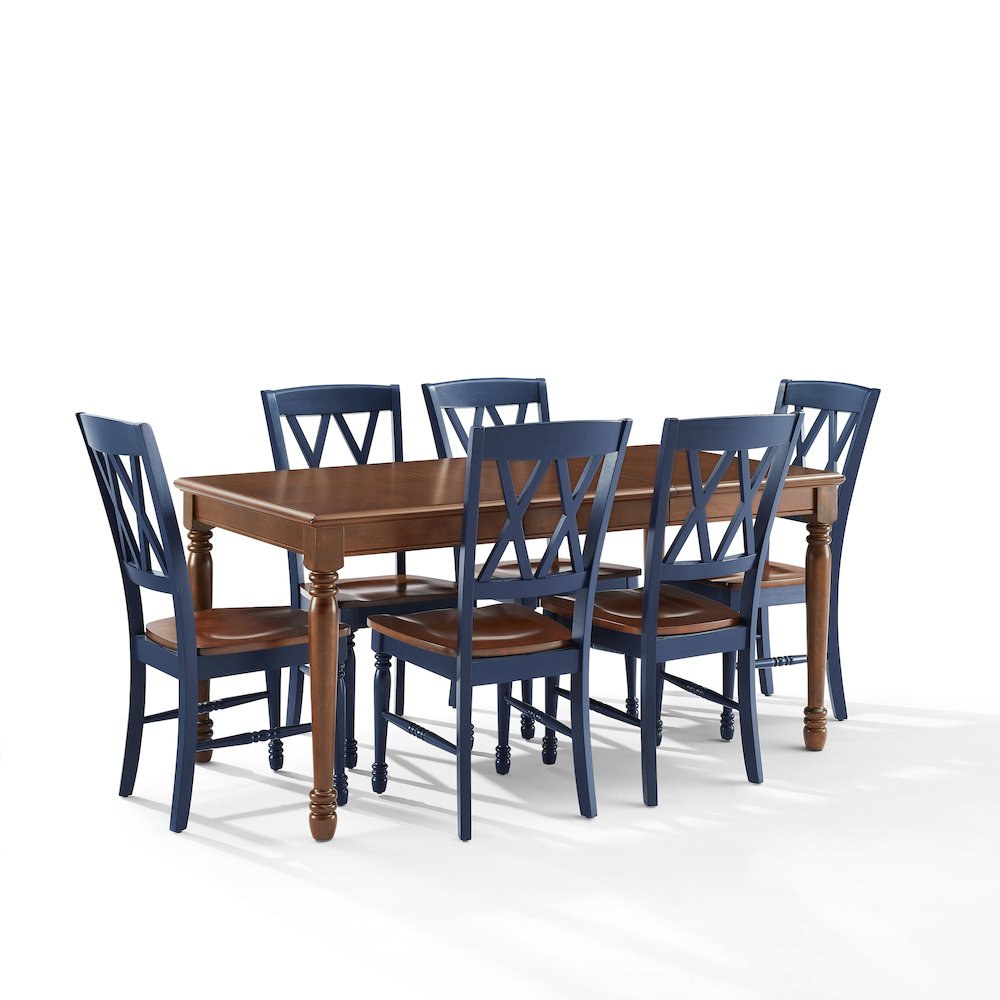 Shelby 7-Piece Dining Table Set For 6 - Table & 6 Chairs
